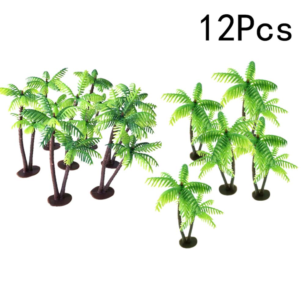 Planted Aquarium Models - نماذج أشجار نخيل صناعية مصغرة للديكور،