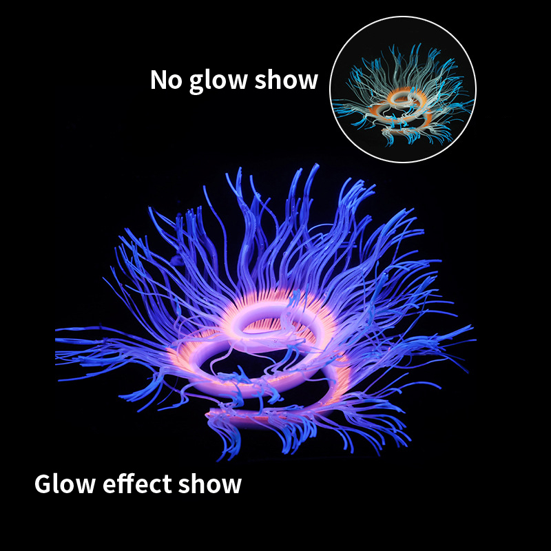 Aquarium Plant Gel - لينة سيليكون البحر شقائق النعمان المرجان
