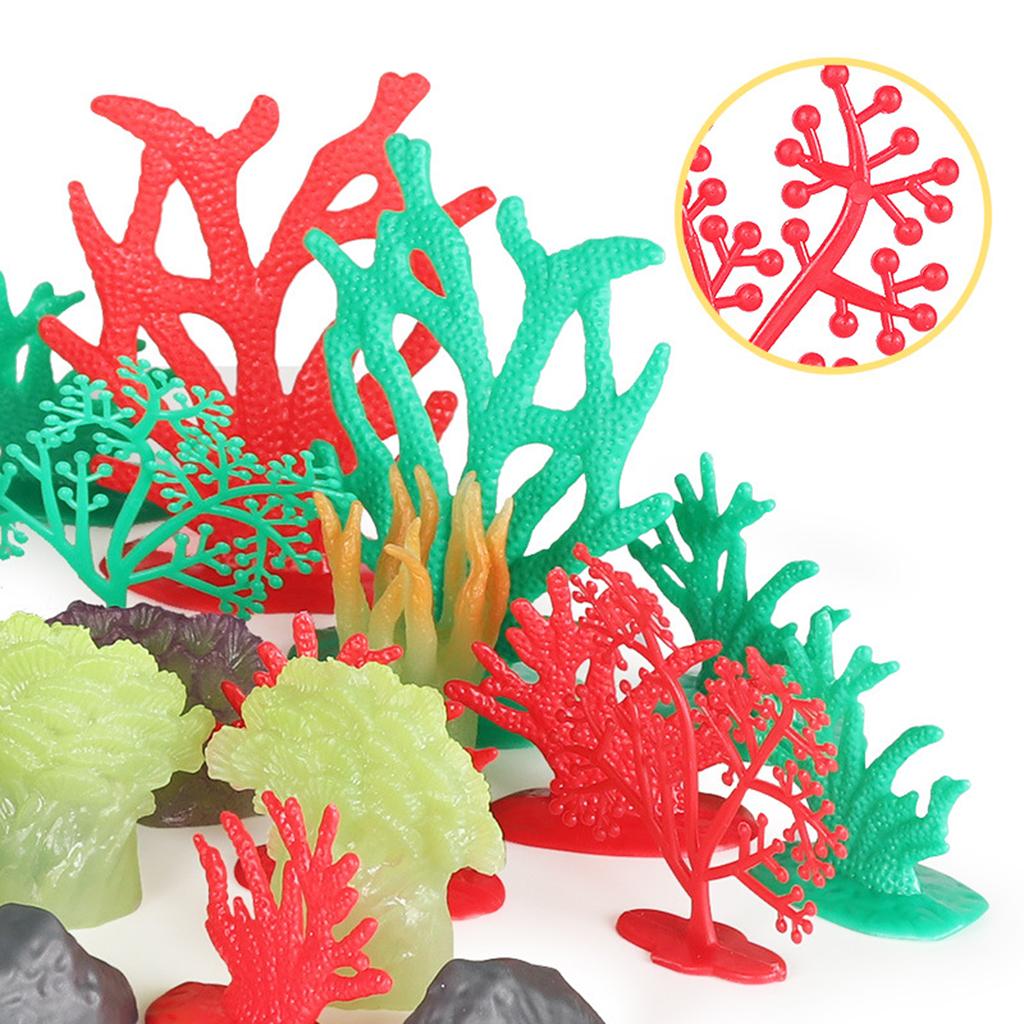 مجموعة من 32 قطعة من نباتات بح - مراجعة Planted Aquarium Models وسعره