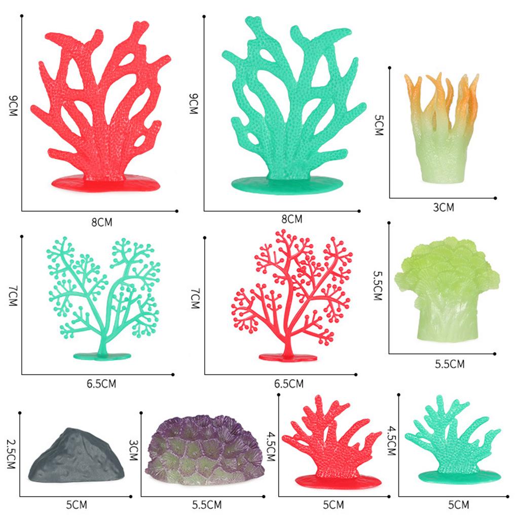 مجموعة من 32 قطعة من نباتات بح - مراجعة Planted Aquarium Models وسعره