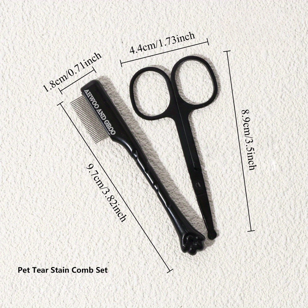 Pet Facial Cleaning Comb Set R - مراجعة Trimming Scissor Set وسعره