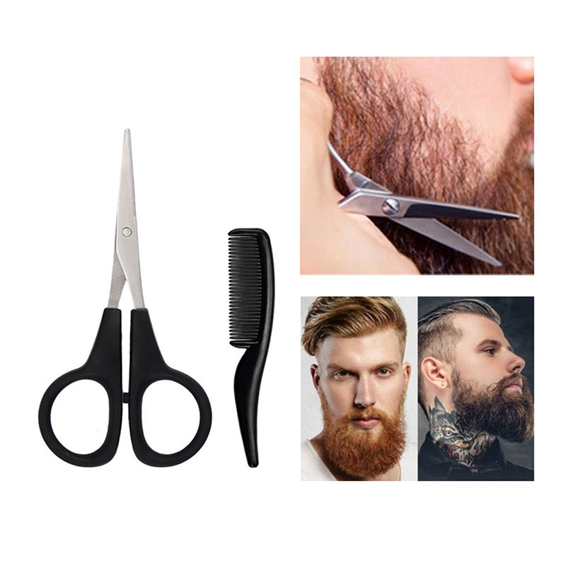 مجموعة أدوات تهذيب اللحية والش - مراجعة Trimming Scissor Set وسعره