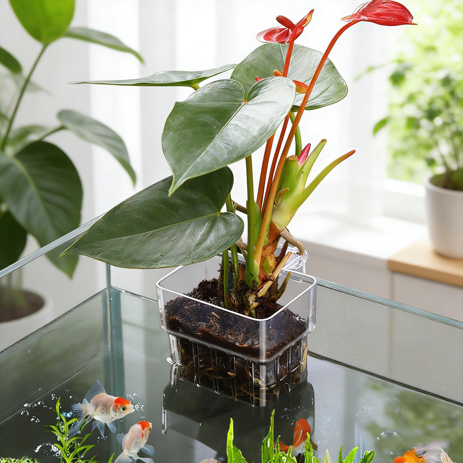سلة نباتات للأحواض المائية، وع - مراجعة Aquarium Plant Rings وسعره