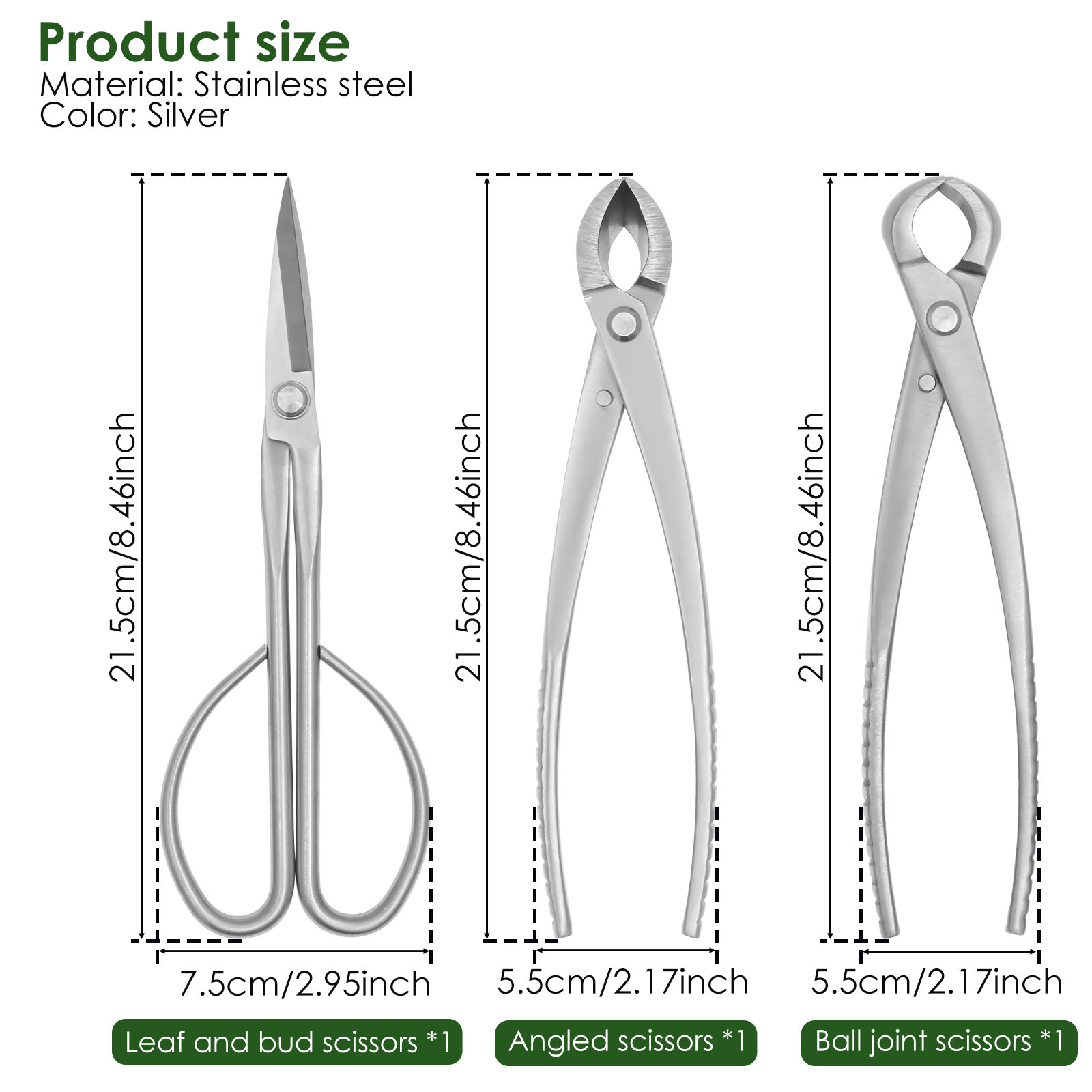 طقم أدوات البونساي 3 قطع مع قا - مراجعة Trimming Scissor Set وسعره
