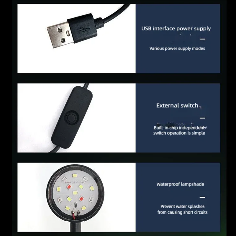 مصباح LED بمشبك USB لحوض السمك - مراجعة Aquarium Plant Diseases وسعره