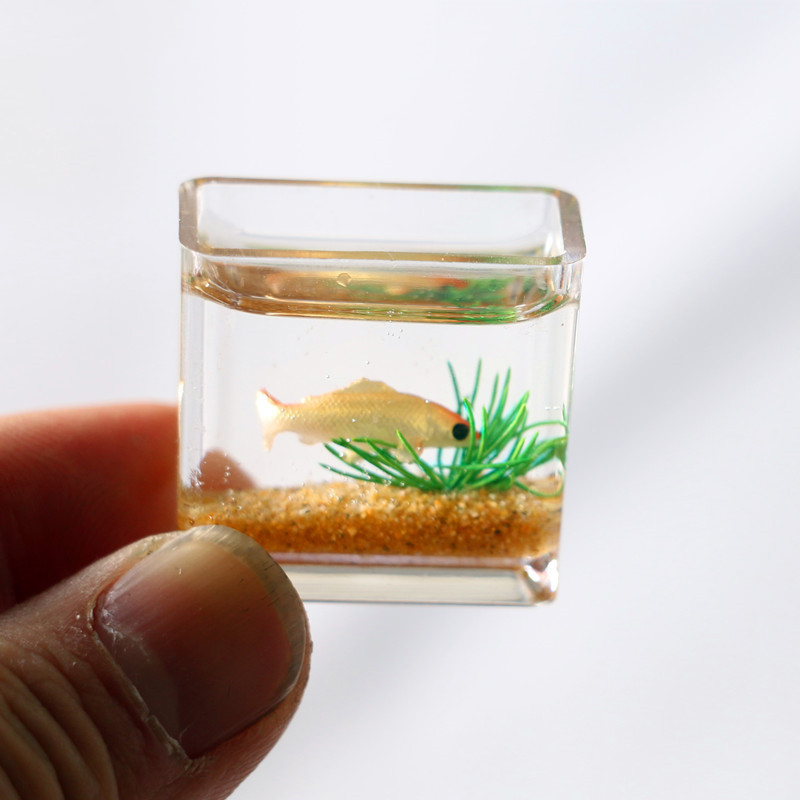 دمية صغيرة محاكاة الزجاج خزان  - مراجعة Planted Aquarium Models وسعره