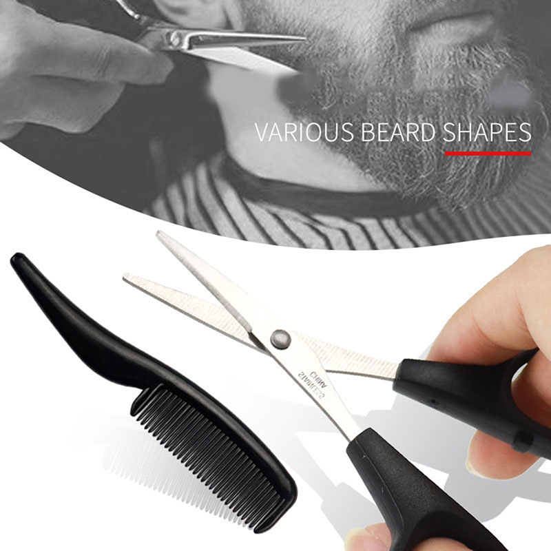 مجموعة أدوات تشذيب اللحية والش - مراجعة Trimming Scissor Set وسعره