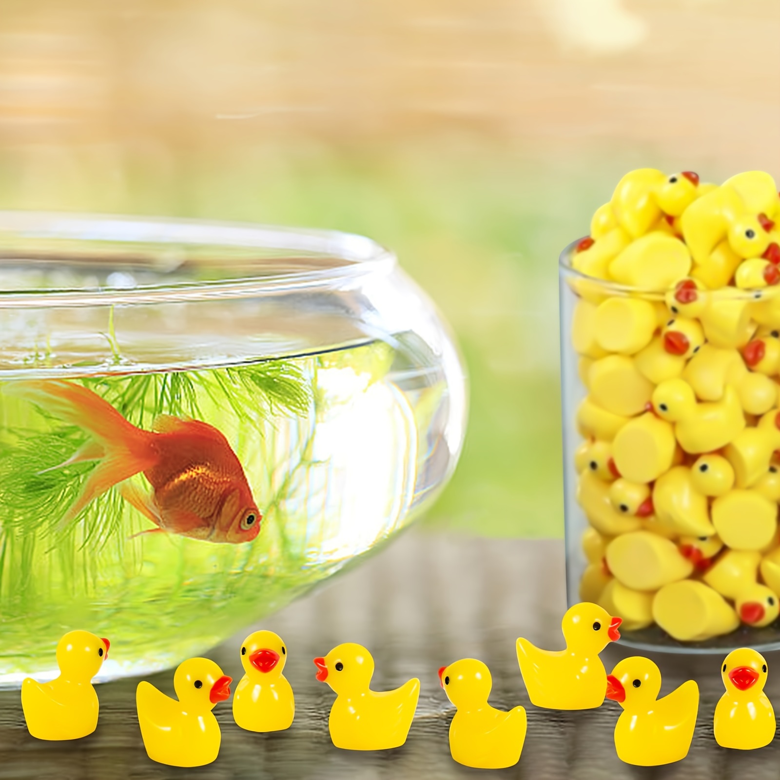 1000 قطعة الراتنج مصغرة البط د - مراجعة Aquarium Plant Yellowing وسعره